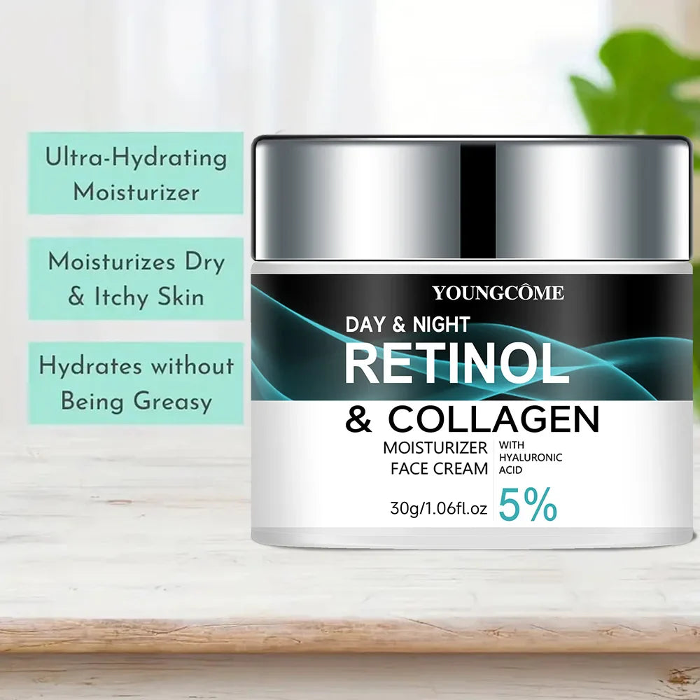 YOUNGCOME Retinol Collagen Moisturizing Cream Promotes Skin Elasticity and Luster Nourishing Brightening Improve Skin Texture