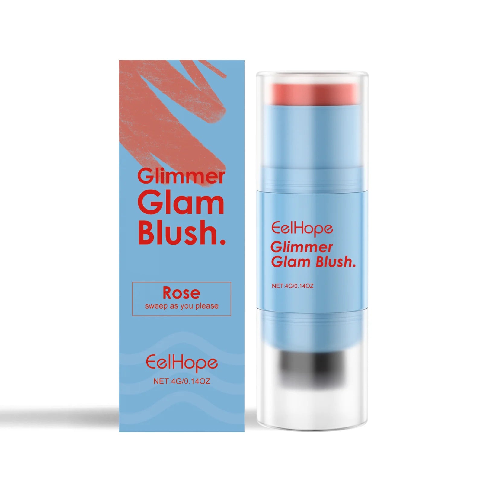 Blush Stick Double-Ended Natural Long Lasting Expansive Color Brightening Matte Makeup Monochrome Creamy Lips Cheek Rouge Makeup