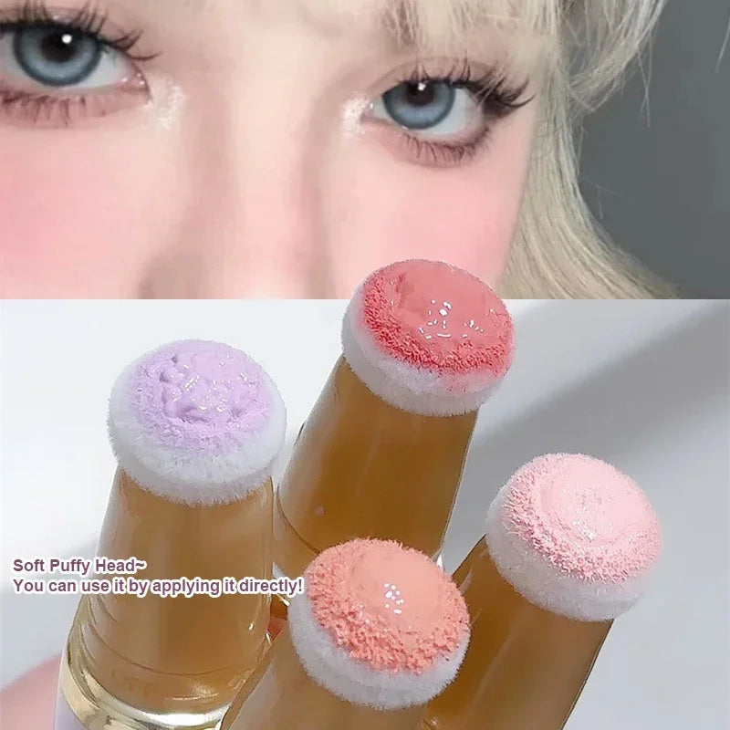 Liquid Blush Velvet Matte Blusher Face Pigment Lasting Beauty Natural Cream Cheek Tint Pink Peach Blush Korean Makeup Cosmetics