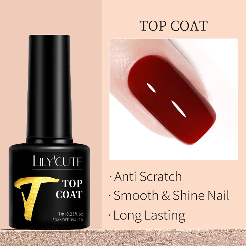 LILYCUTE 7ML Eggshell Gel Nail Polish White Black Material Semi Permanent Autumn Varnish With Any Color Gel Soak Off UV Manicure