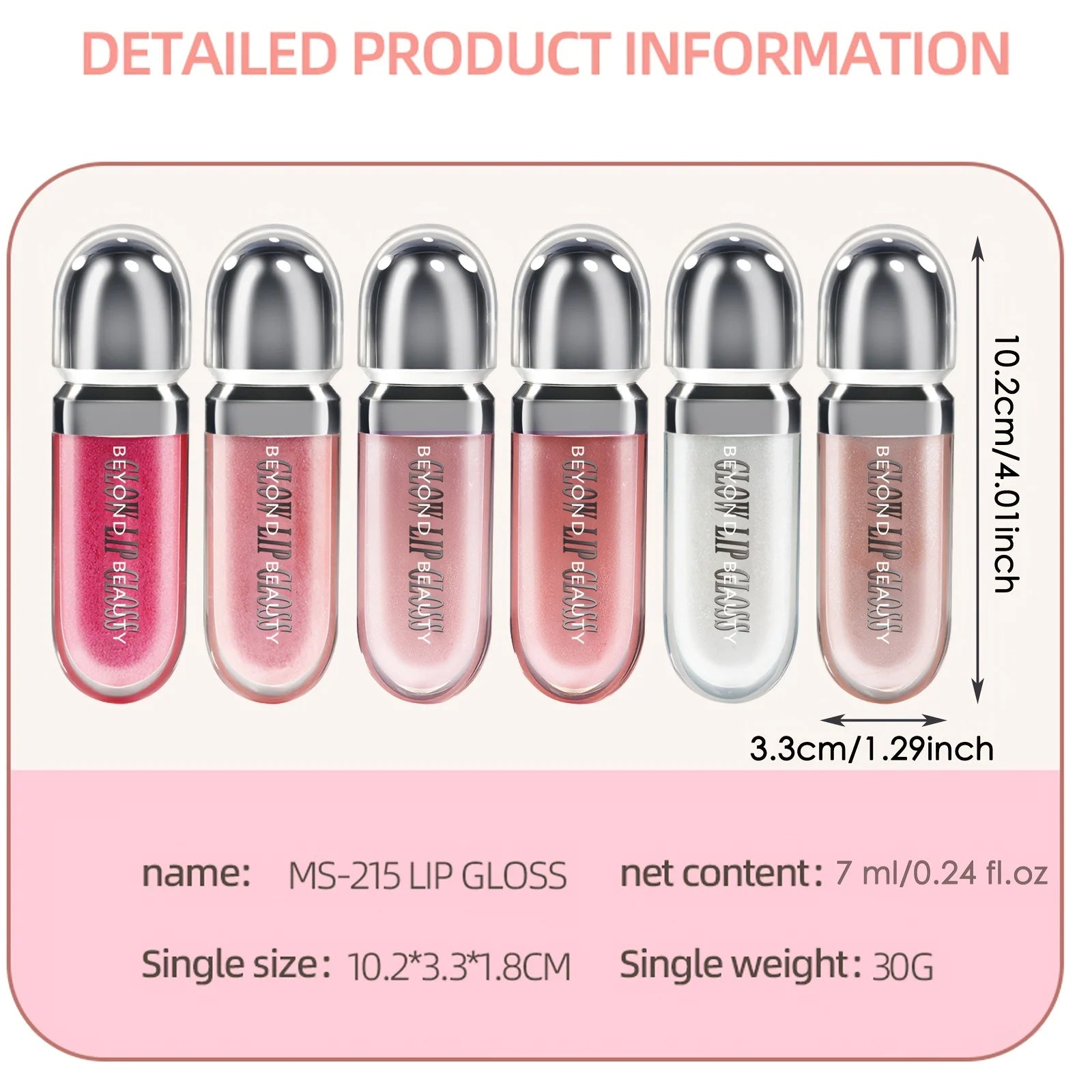 3 PCS Shimmer Moisturizing Lip Gloss, Honey Lip Gloss Essence Non-sticky & Ultra Shine Lip Stain,Lasting Tint Fine Shimmer