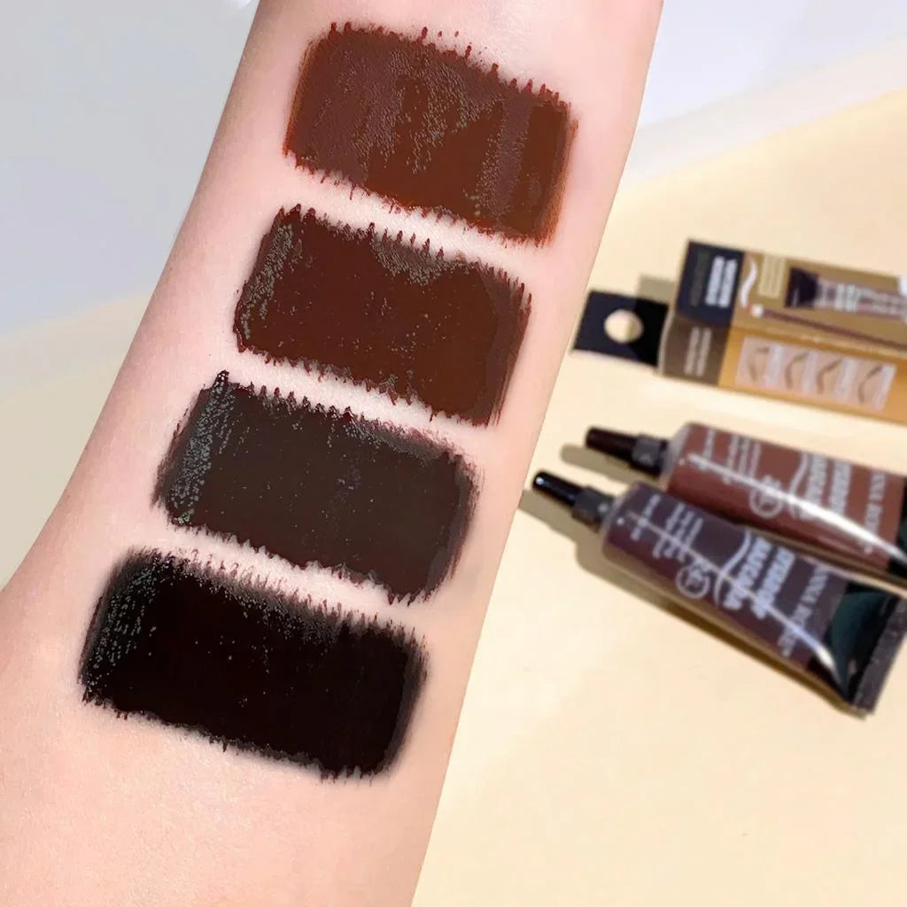 Professional Eyebrow Enhancers Cream Women Natural Liquid Dyeing Eyebrow Set Brow Tattoo Pigments Lasting Waterproof Eyebrow Gel