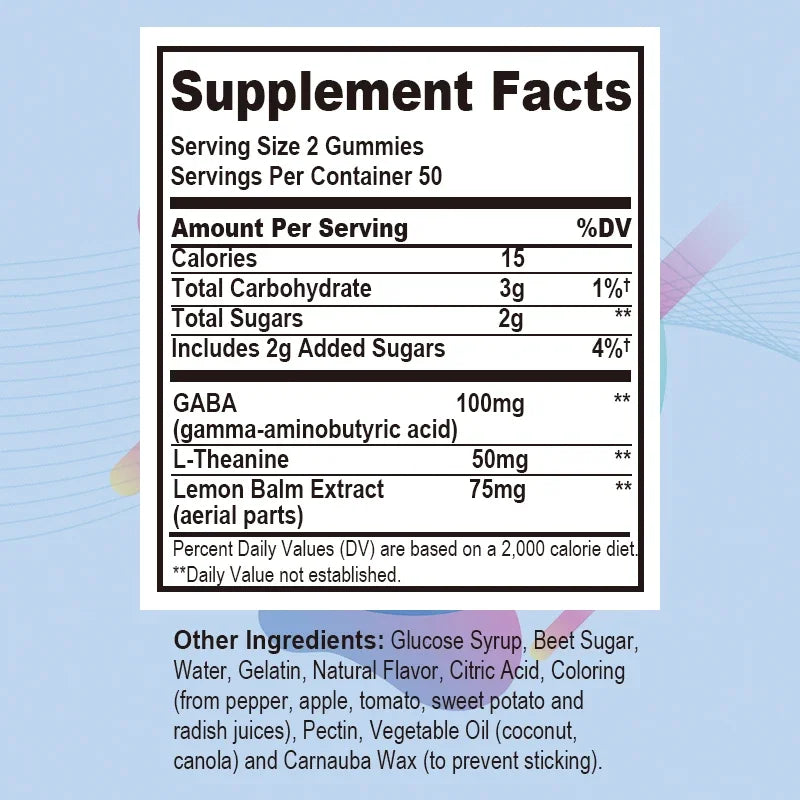 Goodbye Stress Gummies - Stress Relief, Sleep, Mood, Skin, Nails, Memory and Focus, Joint Support, Overall Health