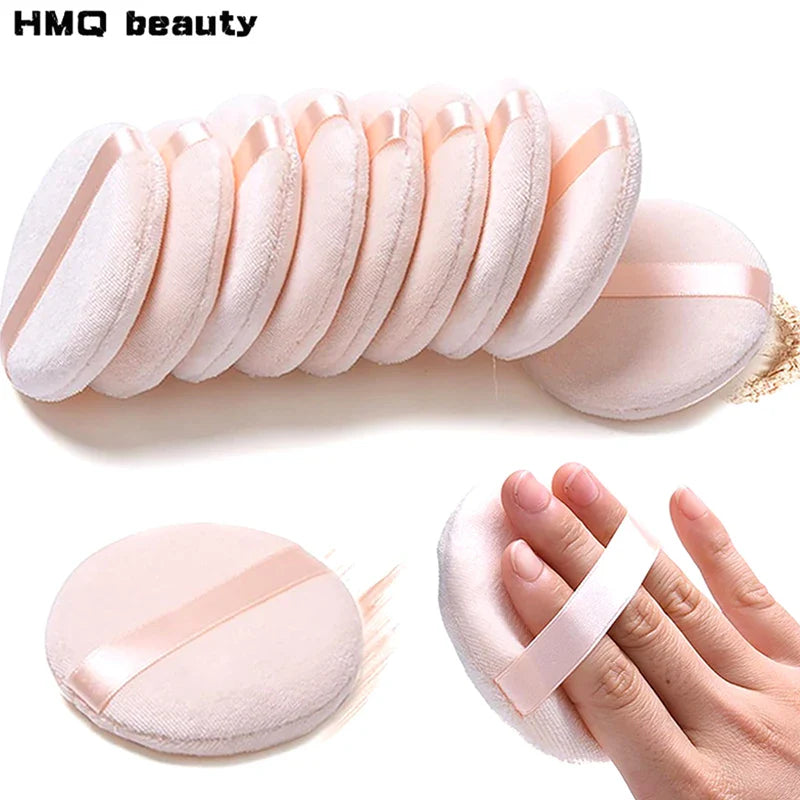 5/10Pcs Round Makeup Sponges Cosmetics Tools Soft Velvet Powder Puff Blender Sponges Facial Foundation Puff Make Up Accessories