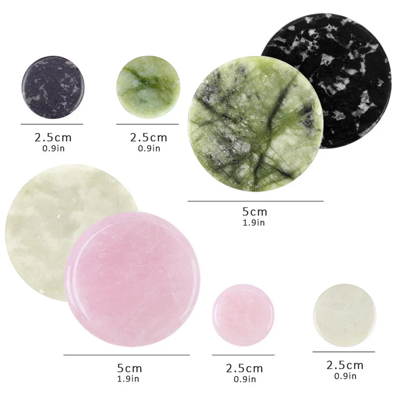Glue Pallet Eyelashes Extensions Pink Green Jade Stone Reusable False Eye Lashes Adhesive Pallet Pad Holder Makeup Accessories