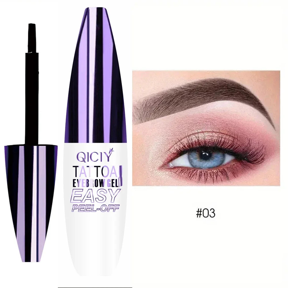 Lasting 3 Days Tattoo Easy Peel Off Eyebrow Gel Cream Types Long-Lasting Smudge-Proof Sweat Resistant Waterproof Cosmetics