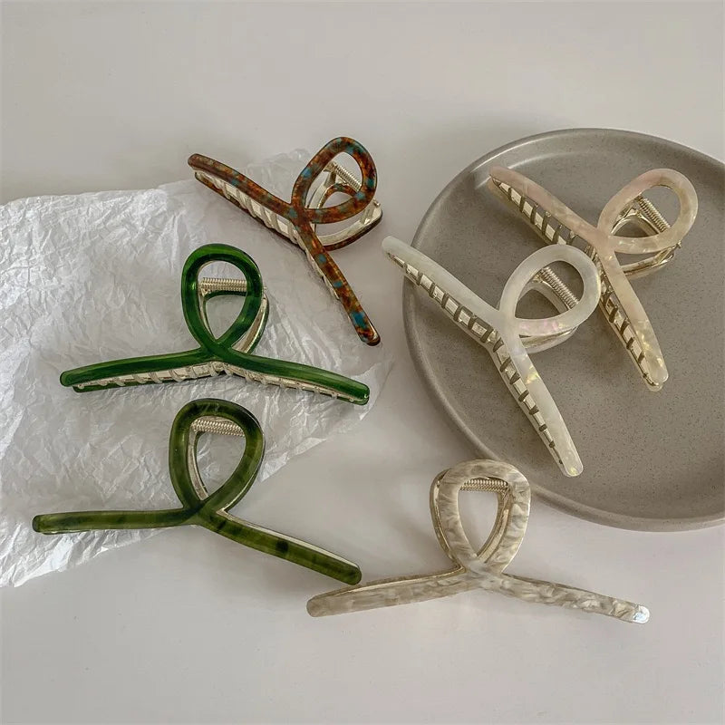 versized Hair Claw Clips - Elegant & Cute Large Hair Clips for Women, Non-Slip French Barrette