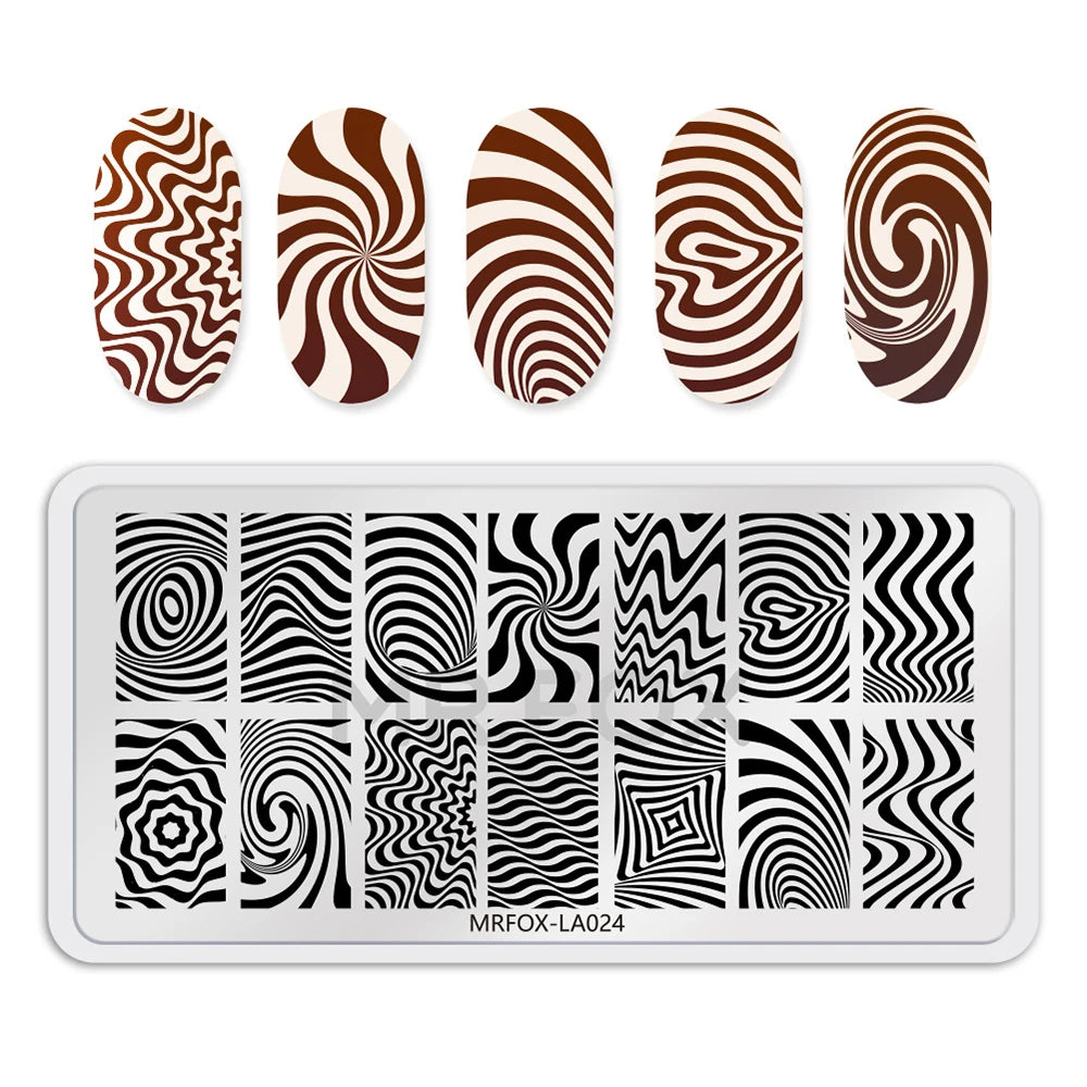1PCS Blue Ocean Animal Nail Art Stamping Plates Fish Image Stencils for Nails Stamp Tools Manicure Template