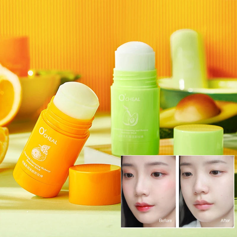Avocado Citrus Makeup Remover Stick Portable Deep Cleansing Pore Cream Stick Remover Balm makeup Facial Skin Care Cosmetics