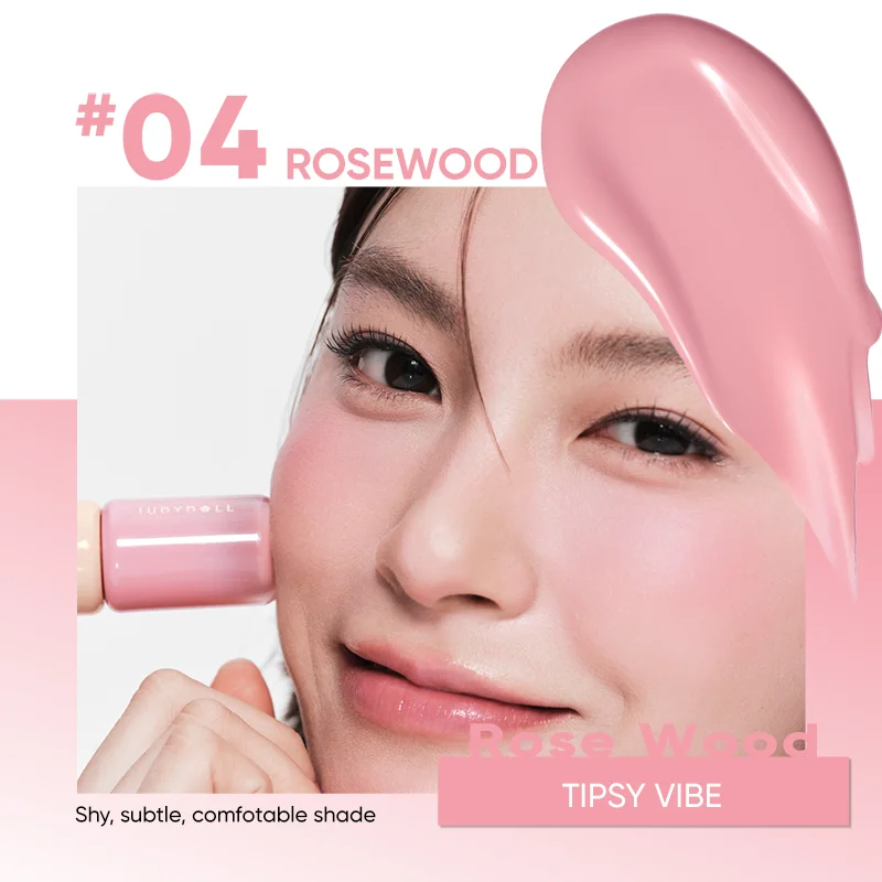 JUDYDOLL LIQUID BLUSH SERUM, Atmosphere-enhancing Contour & Brightening Liquid, Blush-expanding Shade, Watery Nude Tone