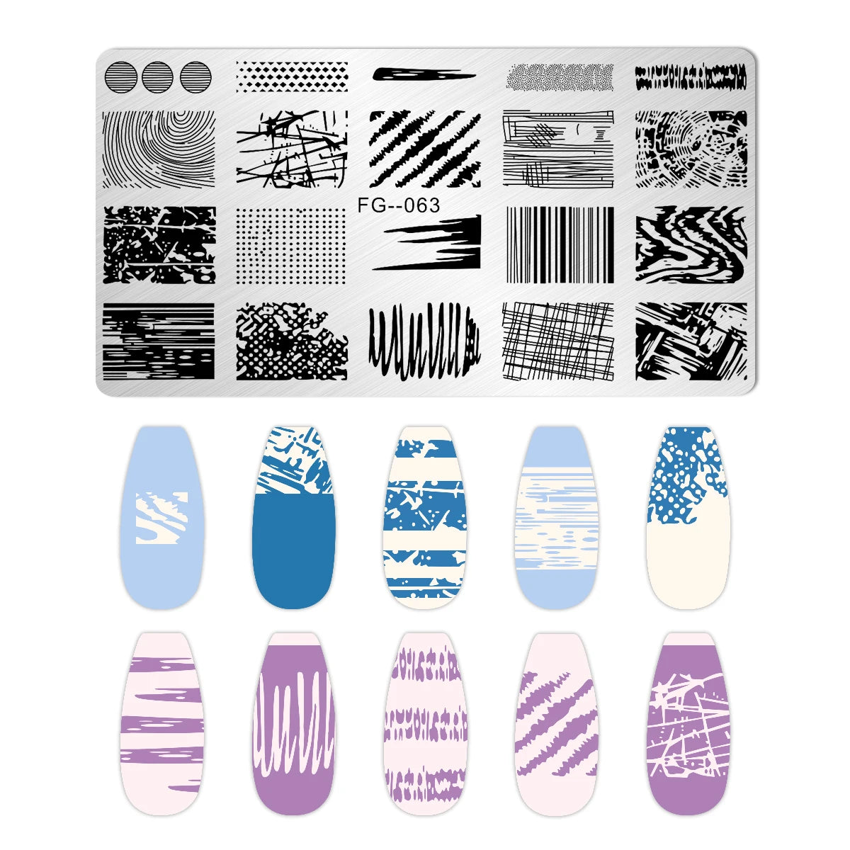 Cartoon Bear Nail Stamping Plates Fruit ice cream cake Floral Flower Leaf Printing Stencil Nail Stamp Templates Nail Art Tools