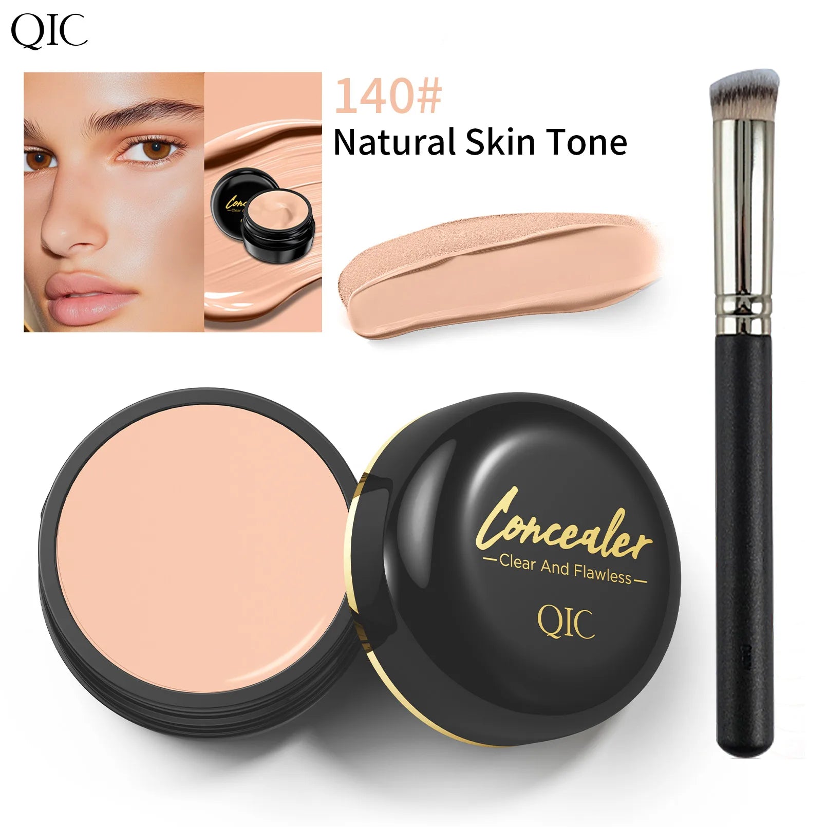 Hydrating Eye Brightening Concealer&Contour Cream-Full Coverage,Long Lasting,Correcting Eye Concealer for a Perfect Look Makeup