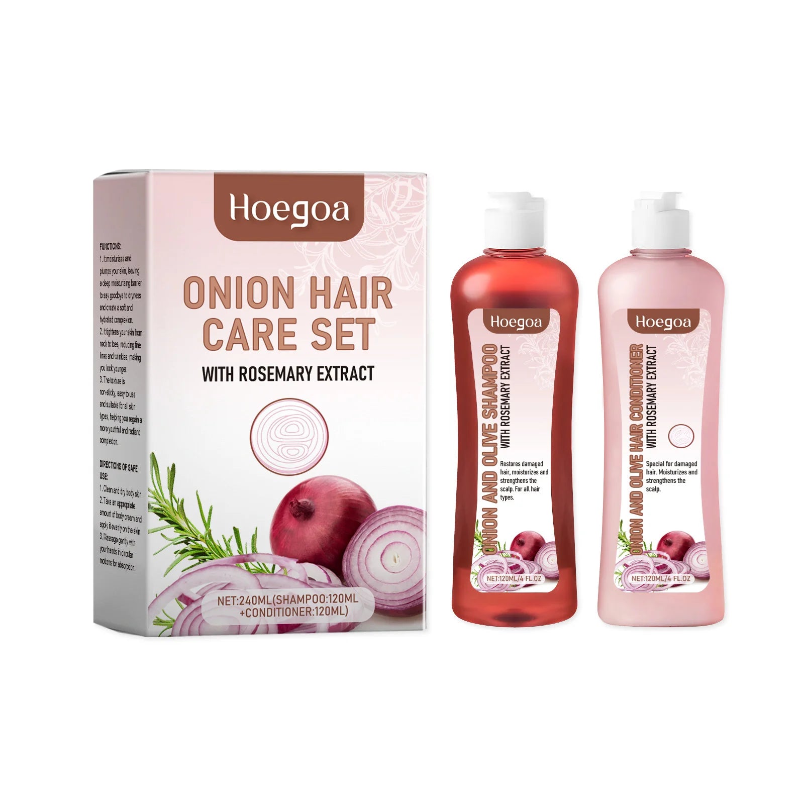 Onion Rosemary Shampoo For Hair Growth Scalp Cleanses Oil Control Improves Hair Quality Volumizing Hair Strengthen Conditioner