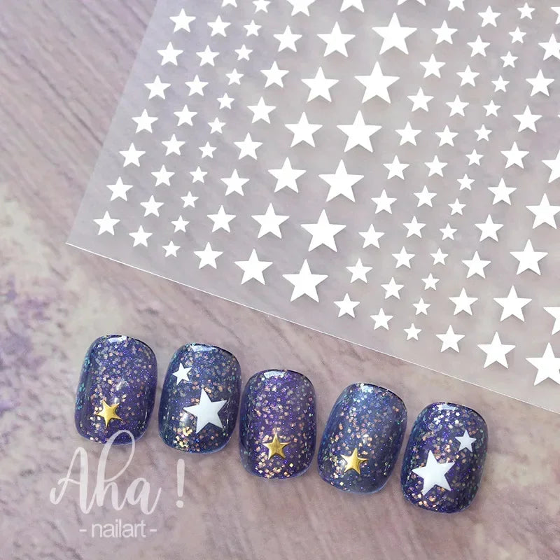 1sheet 3D Sweet Cherry Fruit Nail Art Stickers Summer Peach/Lemon/Star/Moon Nail Decals 8*10cm Adhesive Red Cherry Nail Decor