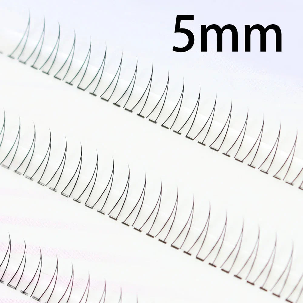 J Curl V Shape Black Under Eyelash Comic Eye Lashes Natural Bottom Lashes Soft Manga Eyelashes Bunches Eyelash Clusters Korean