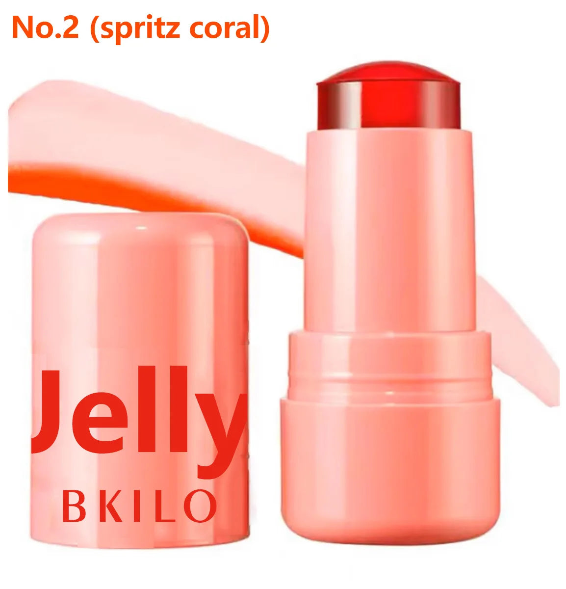 Milk Jelly Powder Blusher 3-in-1 Moisturized Blusher Stick Long Lasting Brighten Matte Facial Contour Rouge Makeup Lip Tint