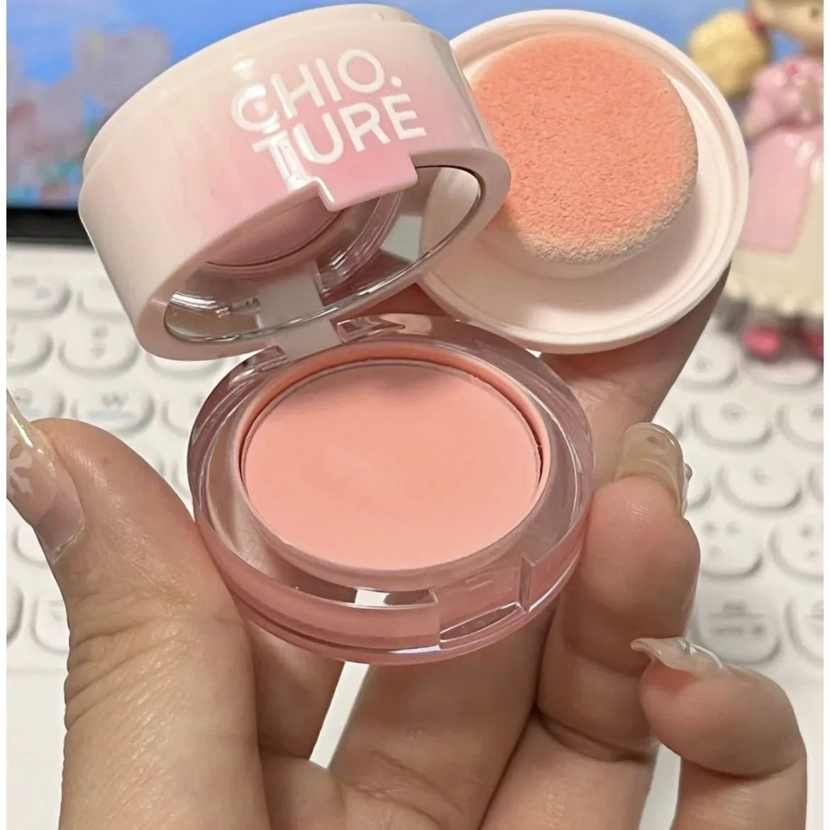 CHIO TURE Blush Makeup Blusher Cream Highlighter Contour Cute Long Lasting Vegan Makeup Korean