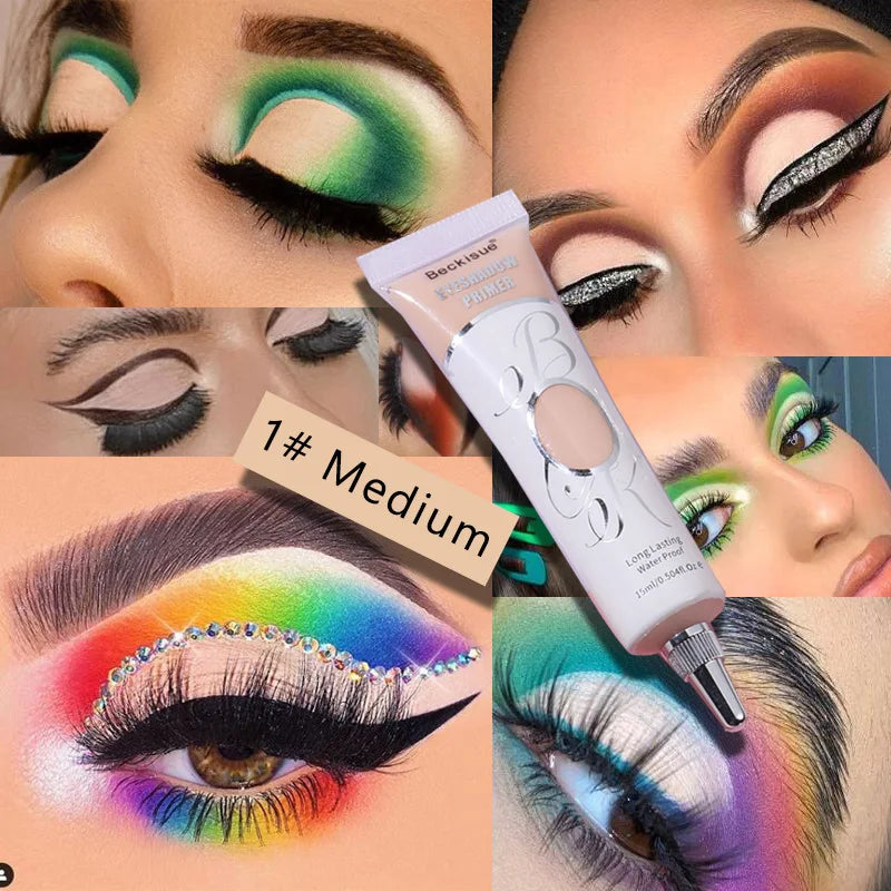 White Dark Eye Shadow Base Cream Eye Concealer Easy To Color Base Makeup 24 Hours Makeup Waterproof Matte Eyeshadow Primer