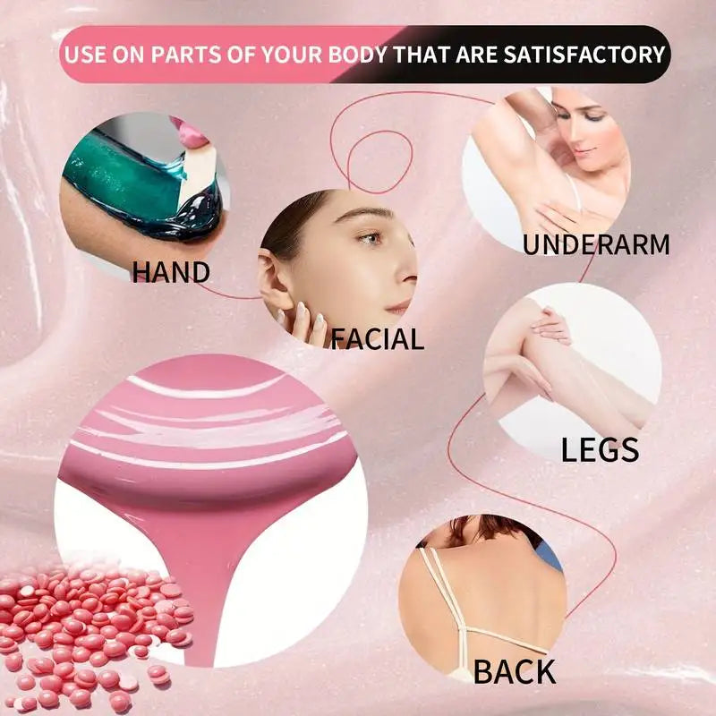 100g/400g Depilatory Wax Beans for Heating hard Wax Machine Hot Film Painless Waxing Beads Bikini Face Legs Body Hair Removal