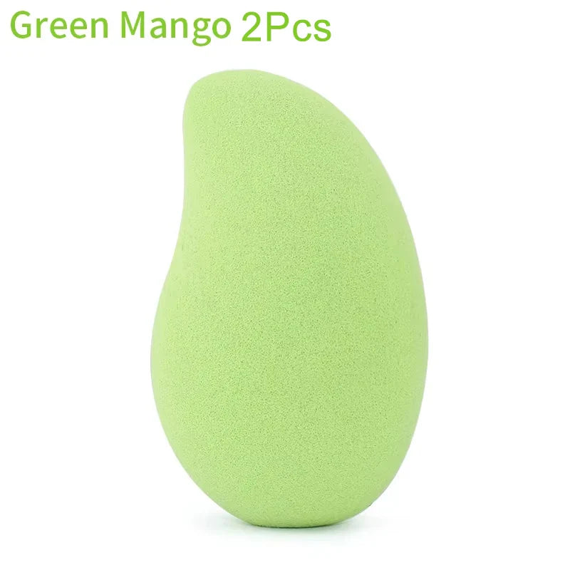 Wholesale Makeup Sponges Mango Shape Soft Beauty Powder Eggs Foundation Concealer Dry Wet Use Tools Cosmetic Cream Applicator
