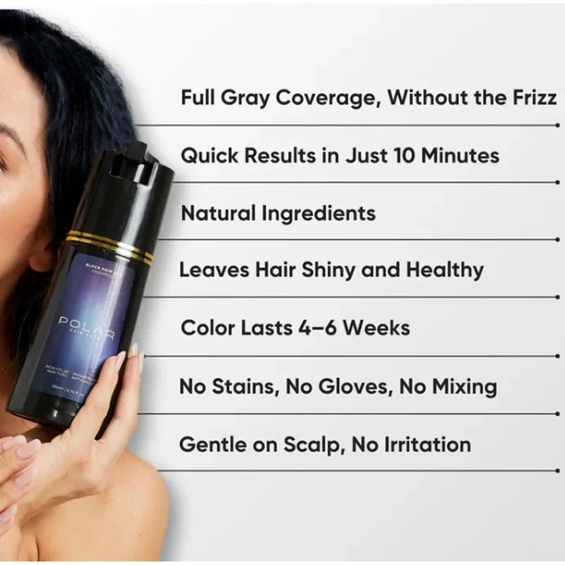 3-in-1 Hair Dye Shampoo Quick Color Shampoo White Hair Quick Blackening Shampoo Oil Control Fluffy Shampoo Product Nourish Hair