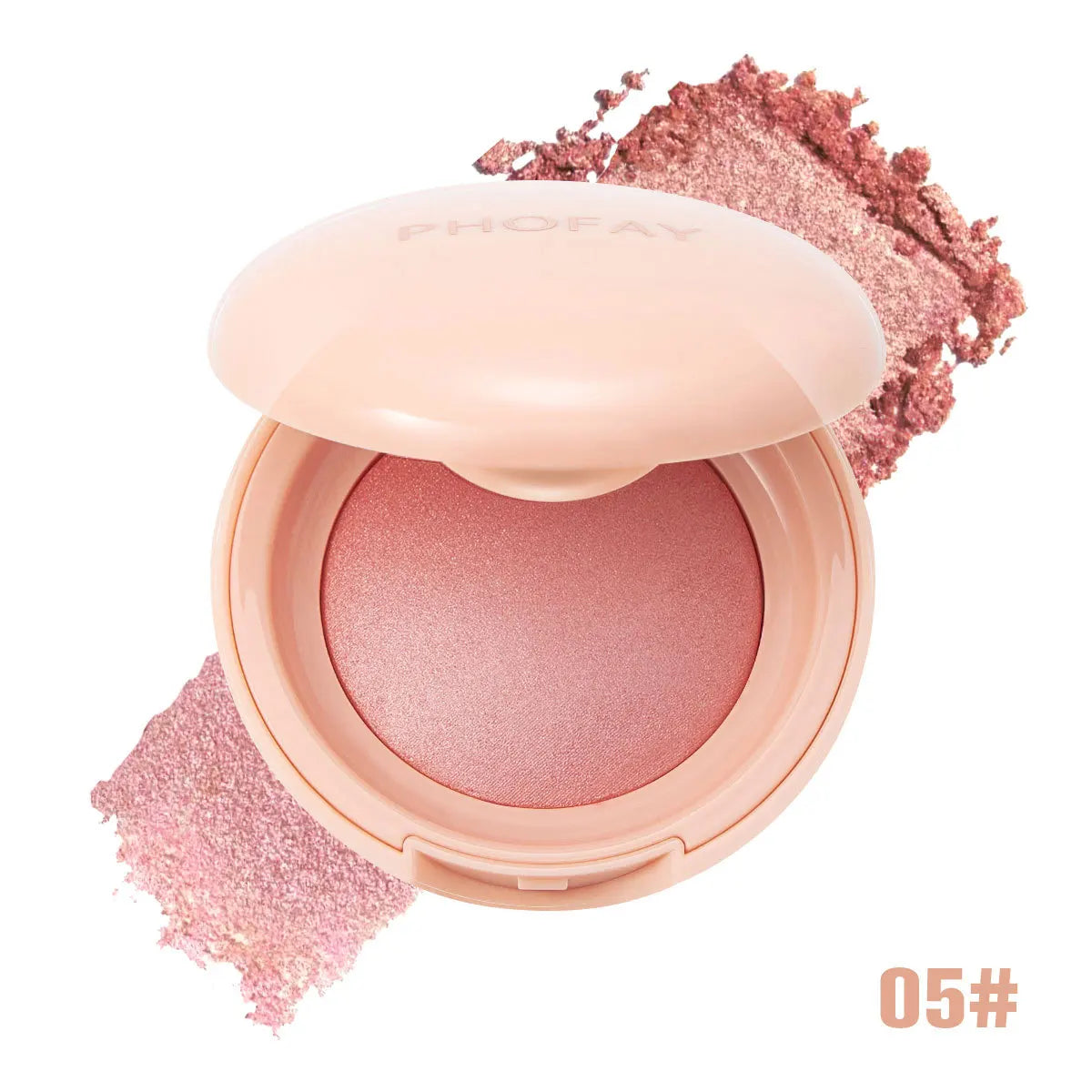 Monochrome Blush Matte Vitality Girl Nude Makeup Naturally Blended Blusher Baked Powder Waterproof Sweatproof Shine Cheeks Rouge