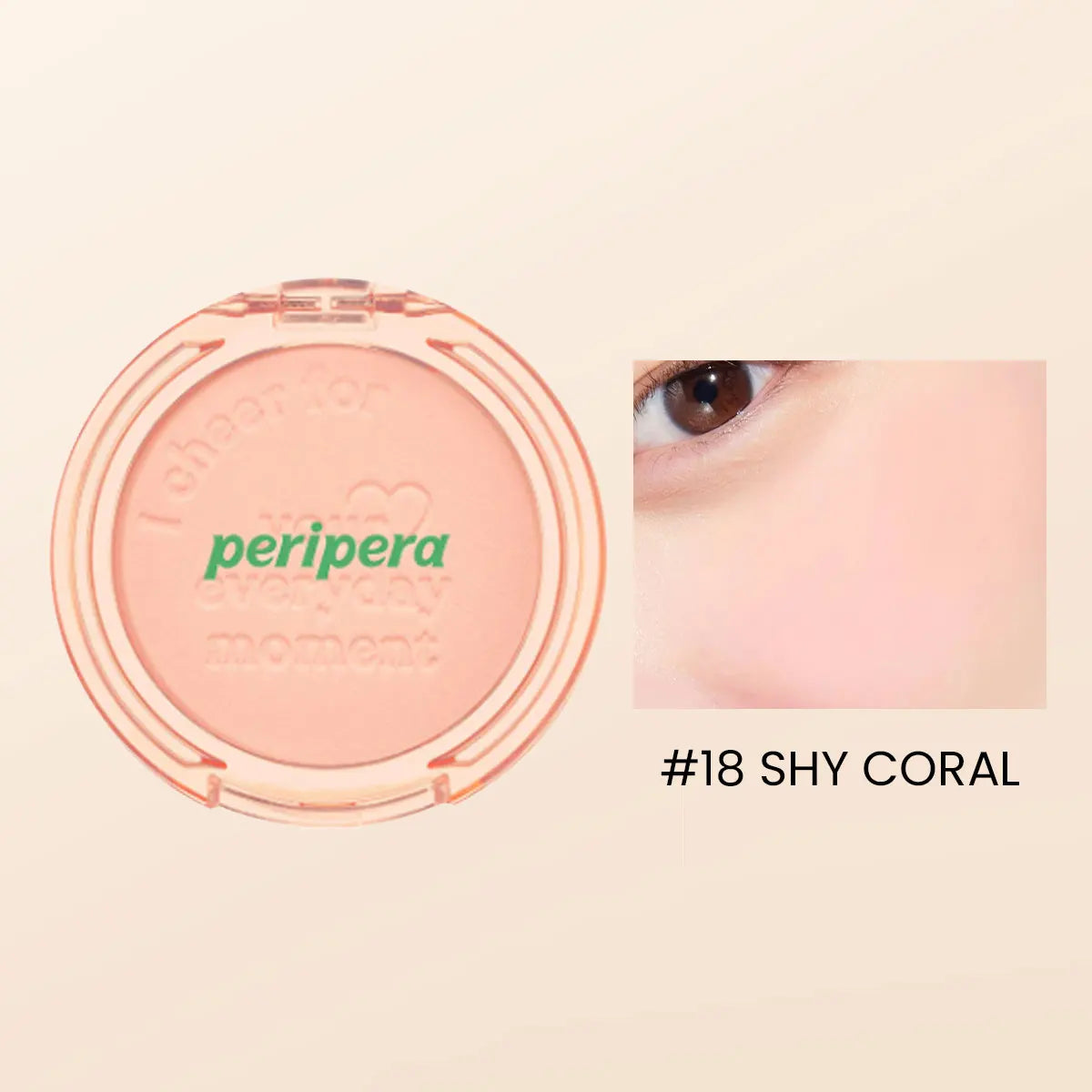 PERIPERA PURE BLUSHED SUNSHINE CHEEK,Silky Powder Blush,Natural Healthy Glow,Soft-Focus Matte Finish,K-Beauty,Korean Makeup
