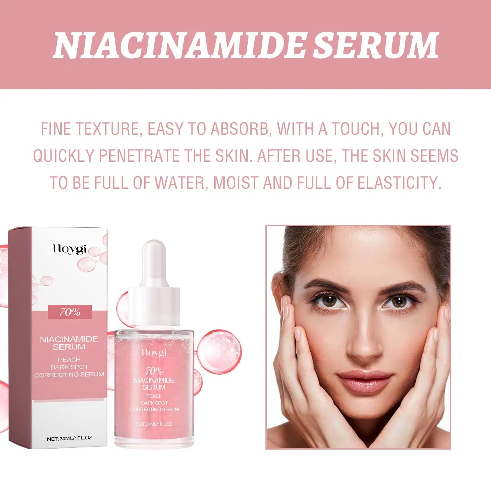 Nicotinamide Face Serum Dark Spot Removal Whitening Anti-Wrinkle Firming Korea Skincare Repairing Moisturizing Freckles Serum