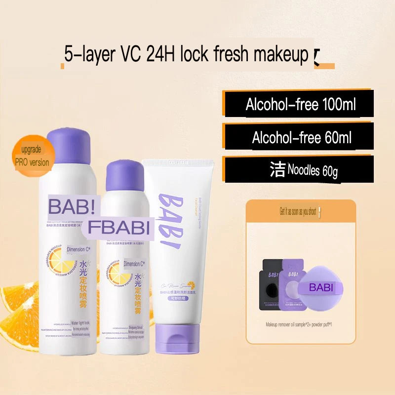 BABI Setting Spray For Oil Control, Vitamin C Long-lasting Setting Spray For Water Resistance And No Makeup Fading