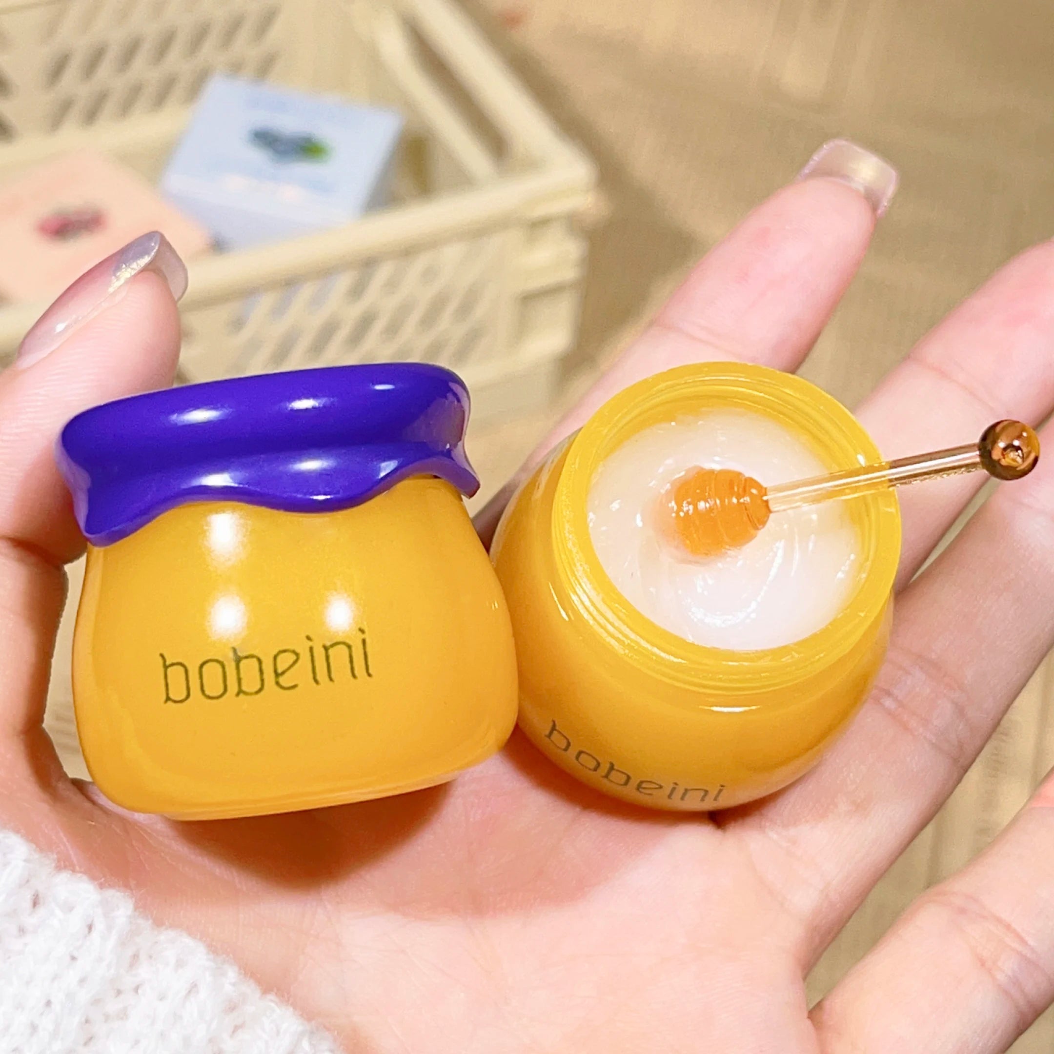 Hydrating Peach & Honey Lip Mask - Long-Lasting Moisture, Soothes Dry Lips, Reduces Fine Lines For Women