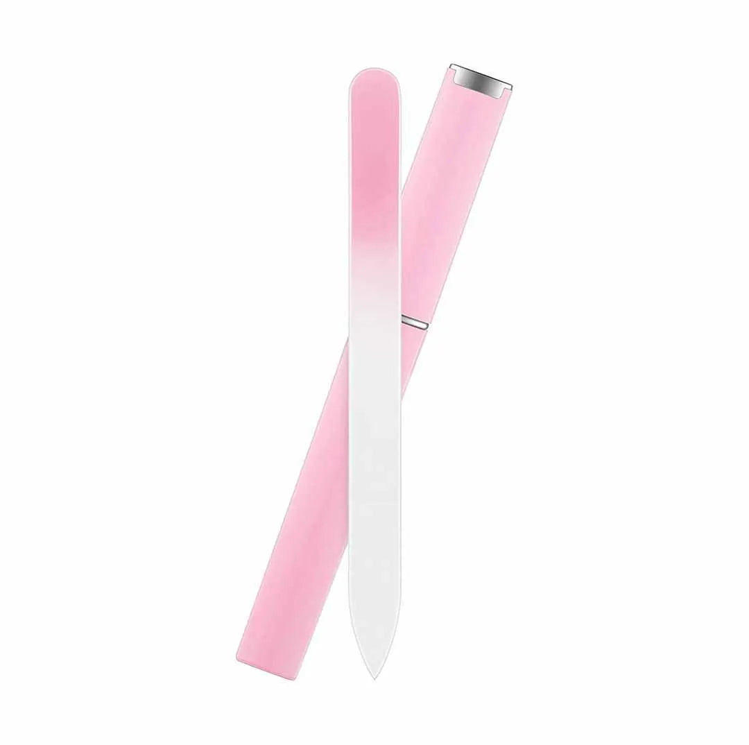1/3 Pack Crystal Glass Fingernail File for Natural Nail Professional Glass Nail File Double-Sided Gentle Nail Care