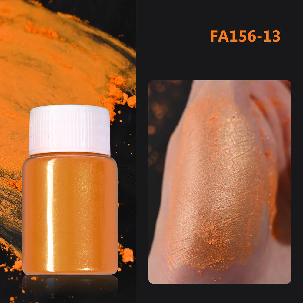 1Box Cherry Pink Chrome Pearl Nail Powder Gradient Mirror Effect Nail Art Glitter Auroras Rubbing Dust Nail Art Decoration 10g