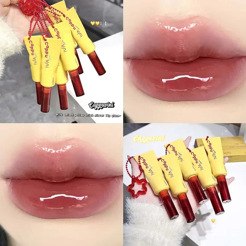 Mirror Water Liquid Lipstick Crystal Jelly Lip Gloss Moisturizing Sexy Lip Plumper Lip Tint Makeup Long Lasting Korean Cosmetics