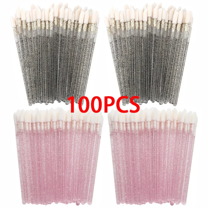 100/300PCS Disposable Lip Brush Makeup Brushes Lipstick Applicator Wands Wholesale Eyelashes Extension Tool Beauty Accessories