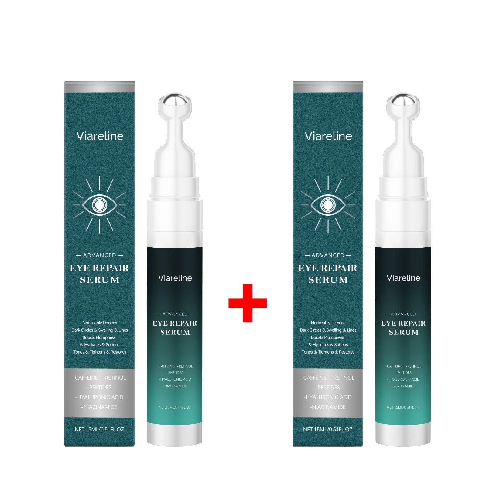 Retinol Eye Serum Massage Roller Eye Bag Removal Fade Fine Line Anti Dark Circle Puffiness Lifting Firm Brighten Eye Skin Care