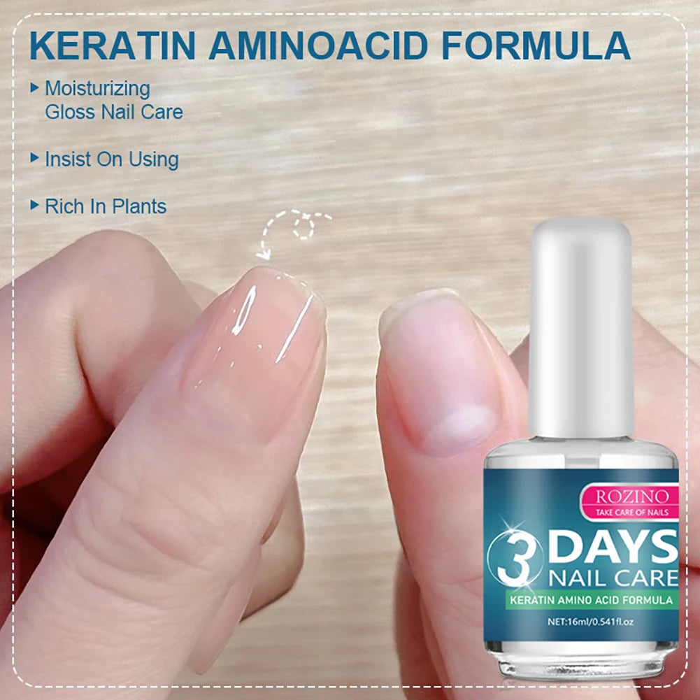3 Day Growth Nail Treatments Strengthener With Amino Acid Formulas Strengthens Moisturizes Nail Care Serum For All Nail Types