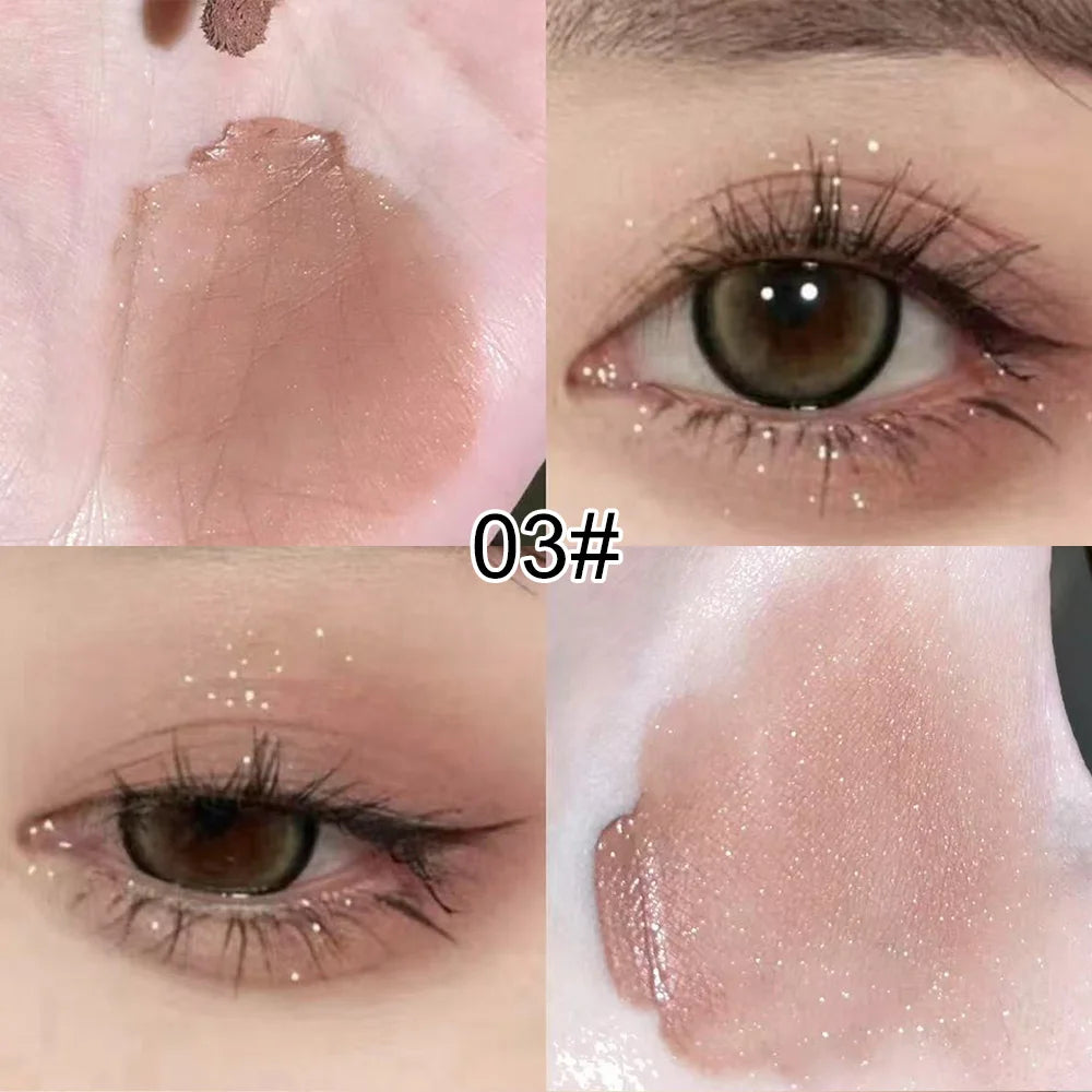 Kakashow Mist Eyeshadow Liquid Matte Pearlescent Shimmer Brightens Earth-colored Liquid Eyeshadow, Complete Eyemakeup in 3 Min