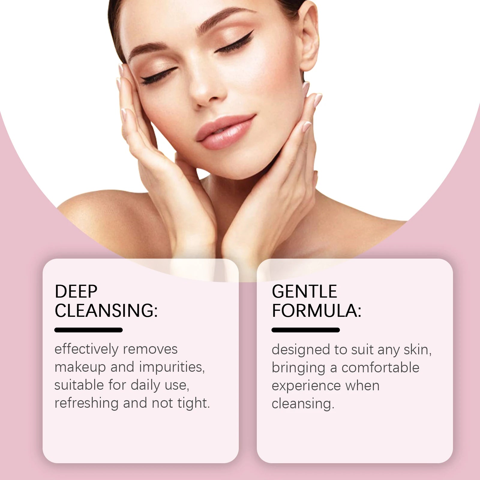 Gentle makeup remover oil gently soothes the face, eyes and lips can be used, clear and not tight, a new choice for makeup remov