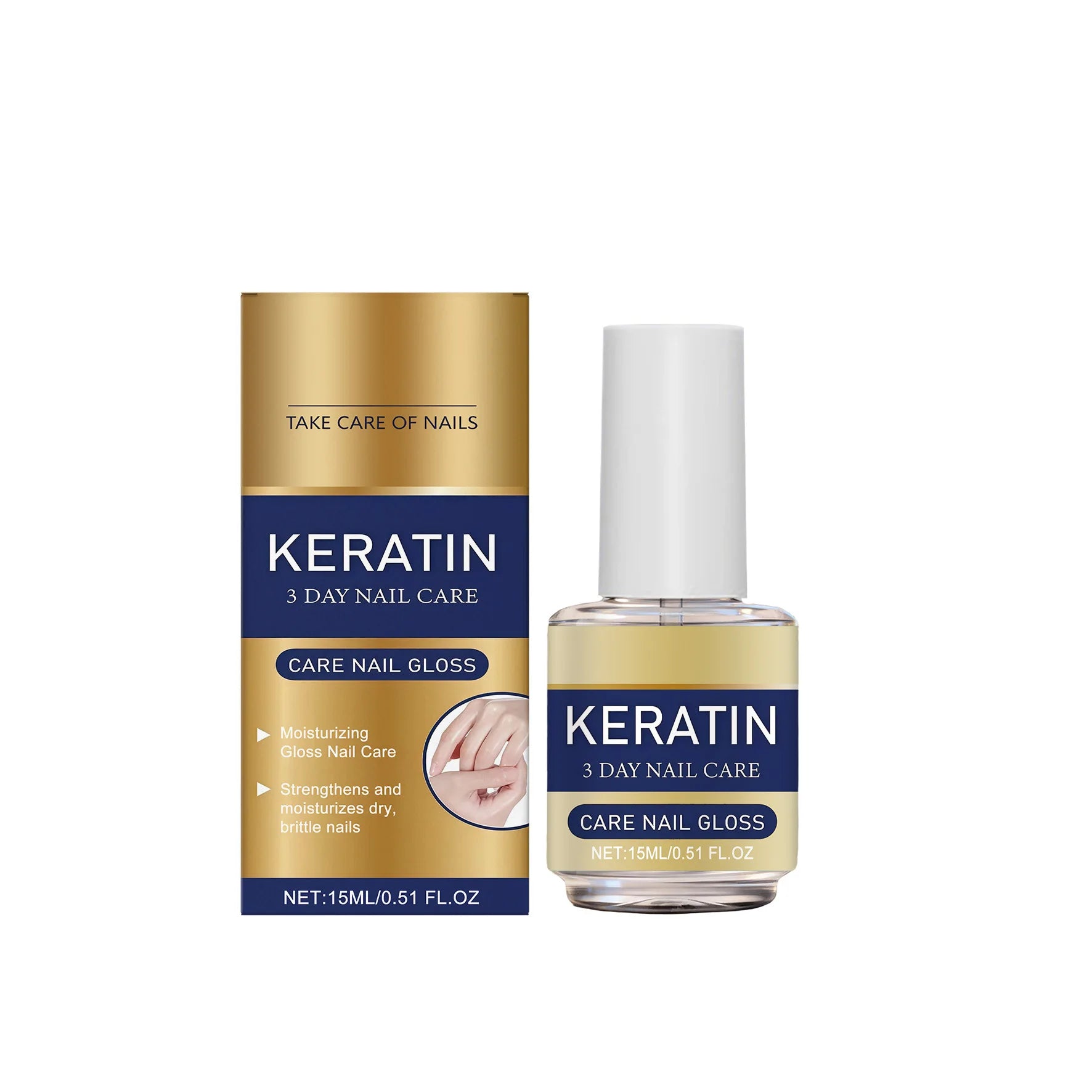 Nail Care Polish Long-Lasting Anti-Chipping Breakage Growth Strengthener Fix Renew Damage Fungals Finger Toenail Treatment Serum