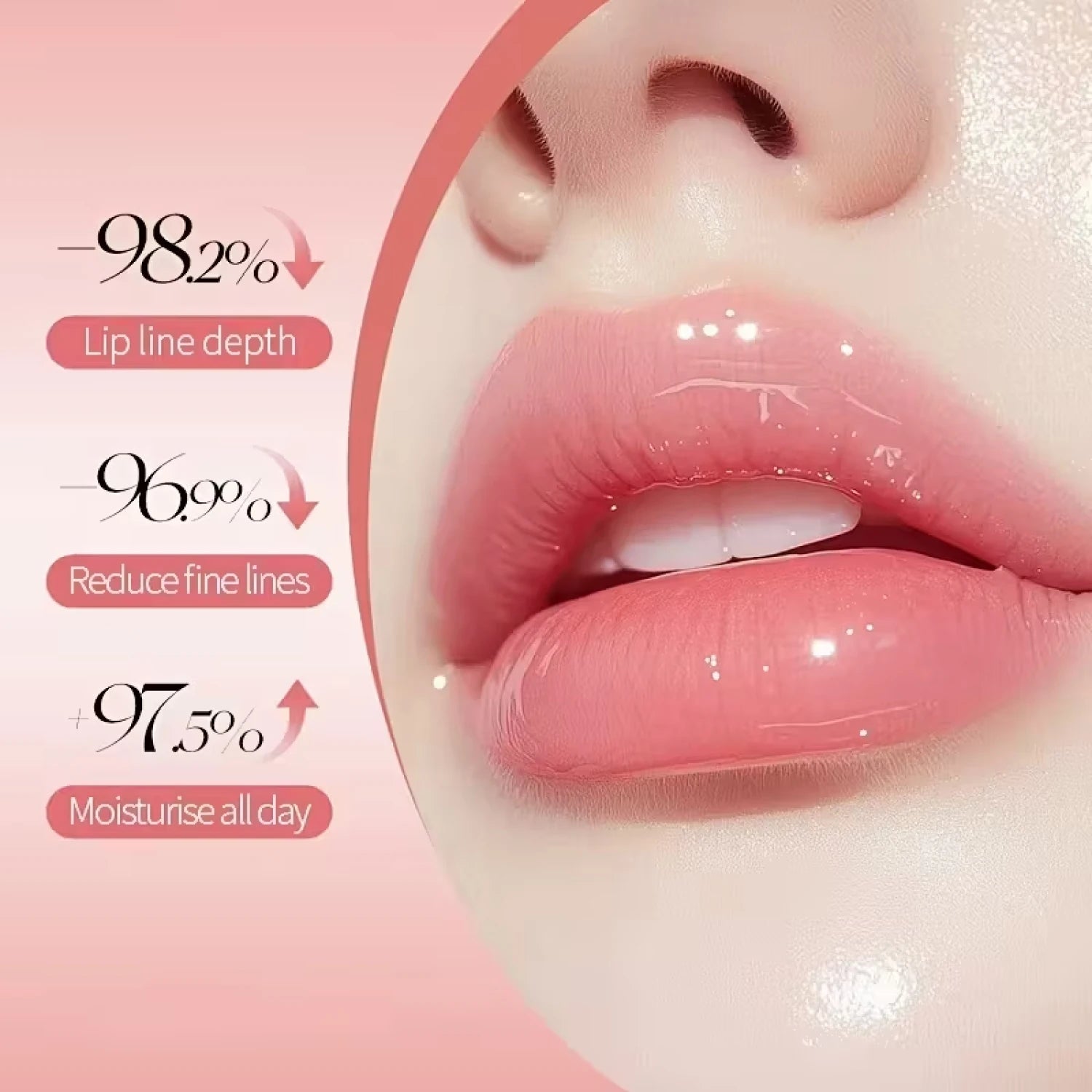 Collagen Biotin Lip Mask 20g with Peptides & Aloe - Moisturizing Nourishing Lip Care, Peel Off Mask