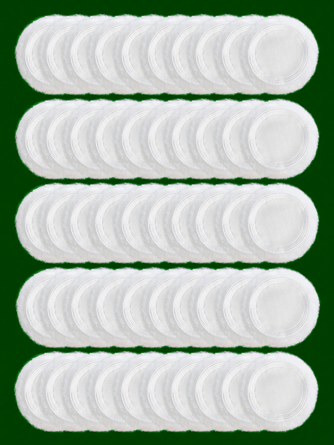 2-5-10-20Pcs Portable and Practical High-Grade White Round Powder Puff for Base and Fixing Makeup