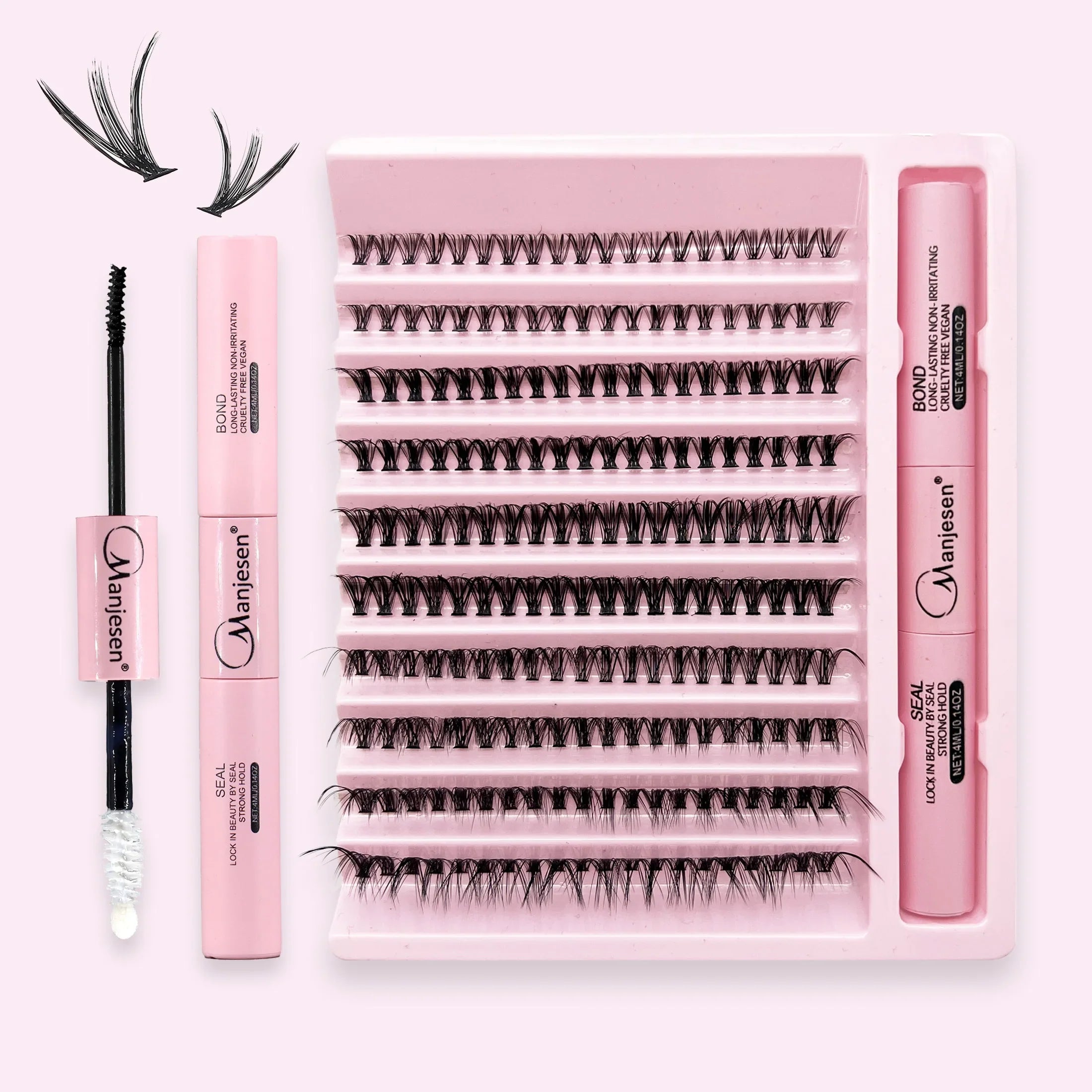 Eyelashes 200 PCS Clusters Lash Bond and Seal Makeup tools DIY Lashes Extension kit for gluing Lashes Gluing Glue Accessories