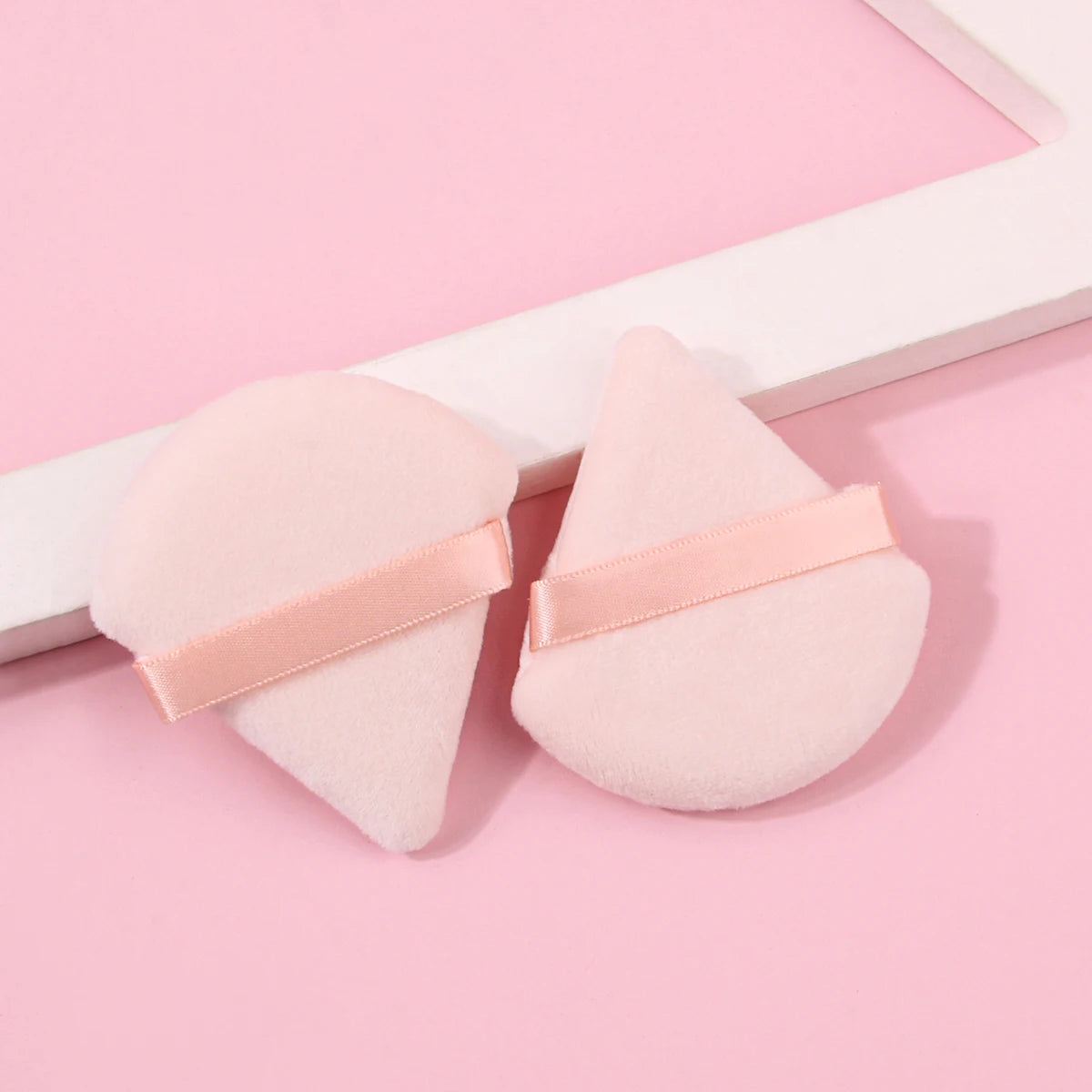 2Pcs/100Pcs Triangle Powder Puff For Loose Powder Liquid Cosmetic Soft Plush Powder Puff Makeup Foundation Puff Makeup Tool