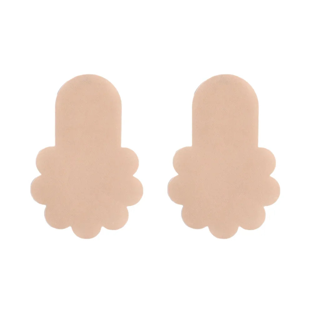 10Pcs Push Up Bras Self Adhesive Silicone Strapless Invisible Bra Women Reusable Sticky Breast Lift Bra Pads Petal Nipple Covers