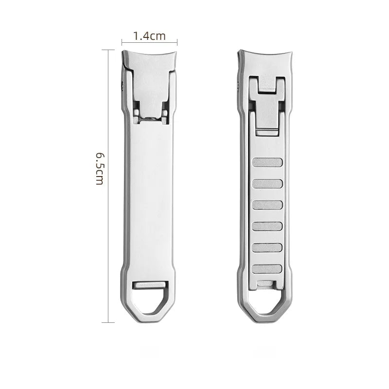 Ultra-Thin Nail Clippers Collapsible Portable Travel Fingernail Keychain Nail Scissors Cutter Stainless Steel Manicure Tools