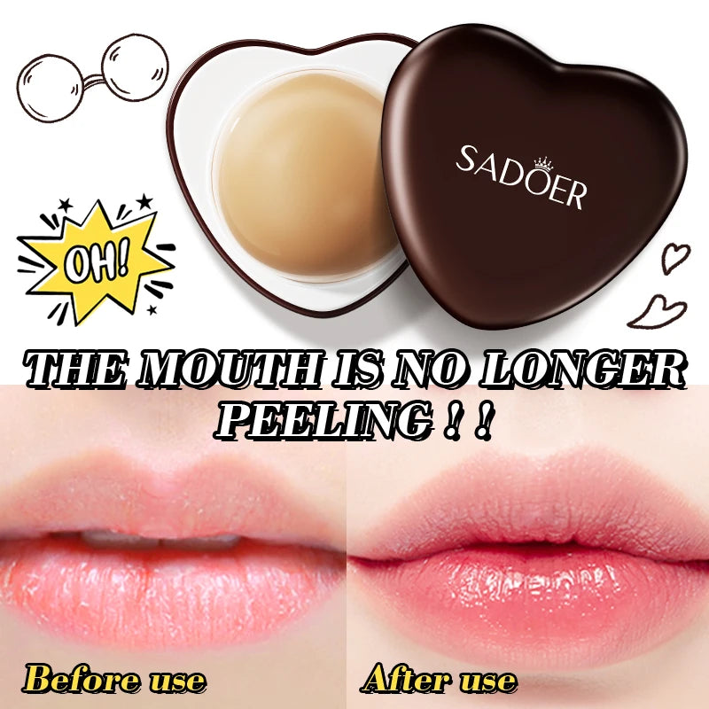 SADOER Coffee Lip Mask Moisturizing Plump Lips Skin Care Hydrating Nourishing Anti-wrinkles Lip Patches Lips Plumper