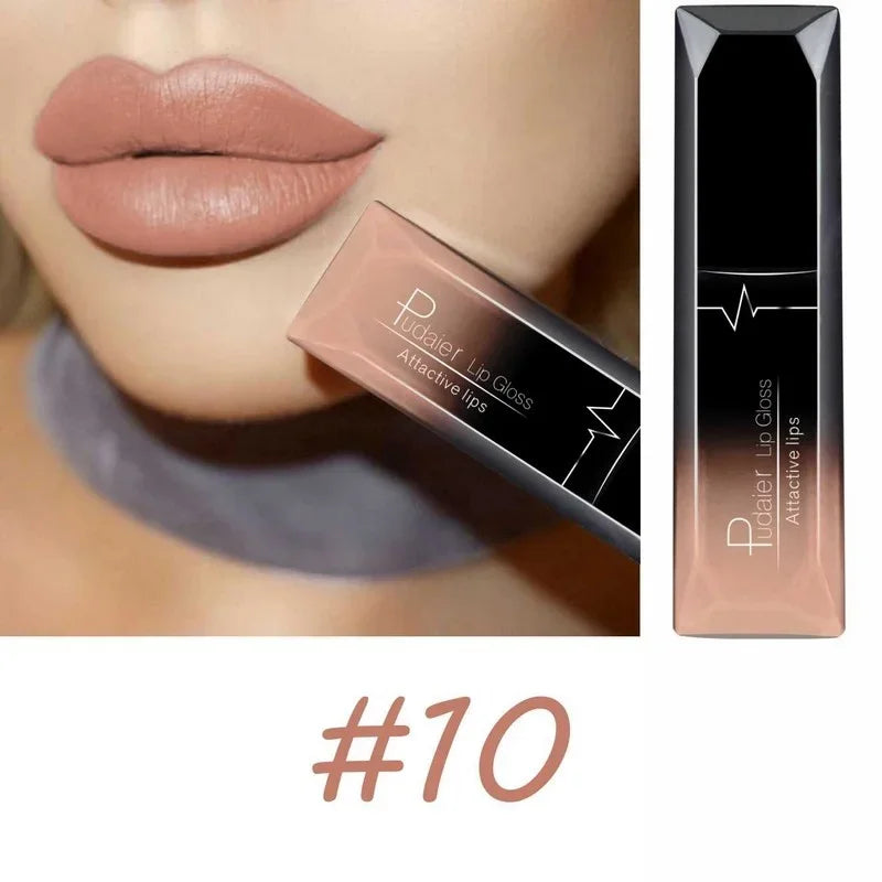 Long Lasting Velvet Matte Liquid Lipstick Waterproof 17 Colors Non Stick Cup Kissproof Lip Tint Gift for Women