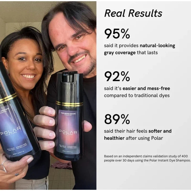 3-in-1 Hair Dye Shampoo Quick Color Shampoo White Hair Quick Blackening Shampoo Oil Control Fluffy Shampoo Product Nourish Hair