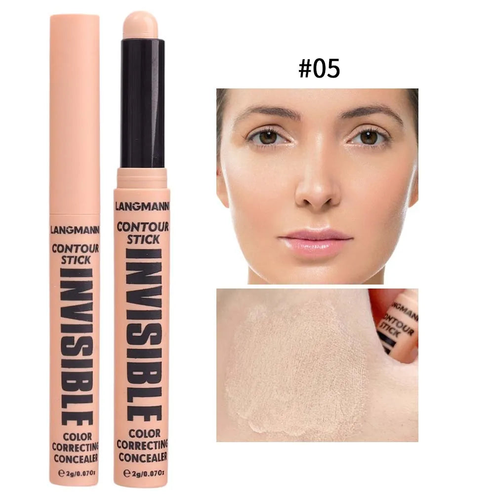 6 Colors Concealer Stick Face Primer Base Makeup Covering Facial Blemishes Contour Cosmetics Red Green Concealer Cream Stick