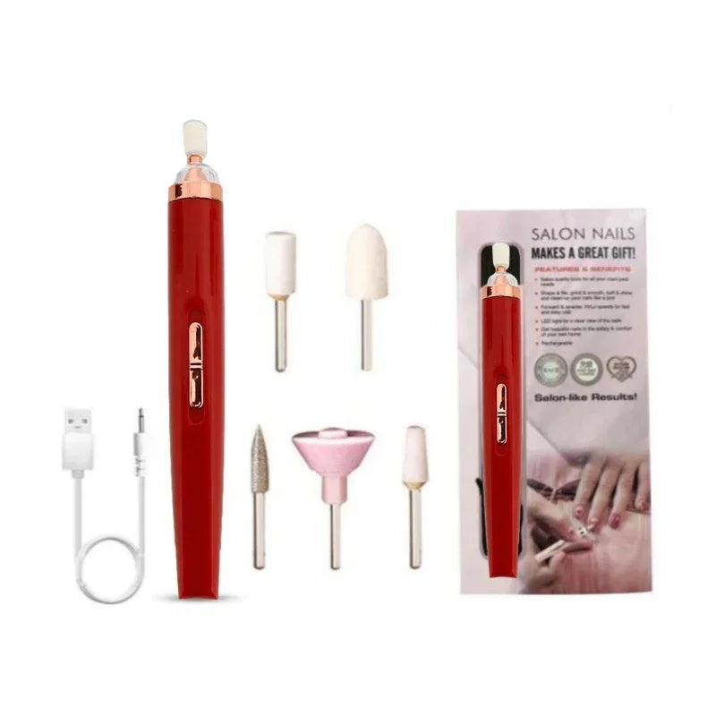 5 in 1 Electric Nail Drill Sander Nail Manicure Machine Art Pen Tools Remover Exfoliating Polishing Nail Machine For Gel Remover
